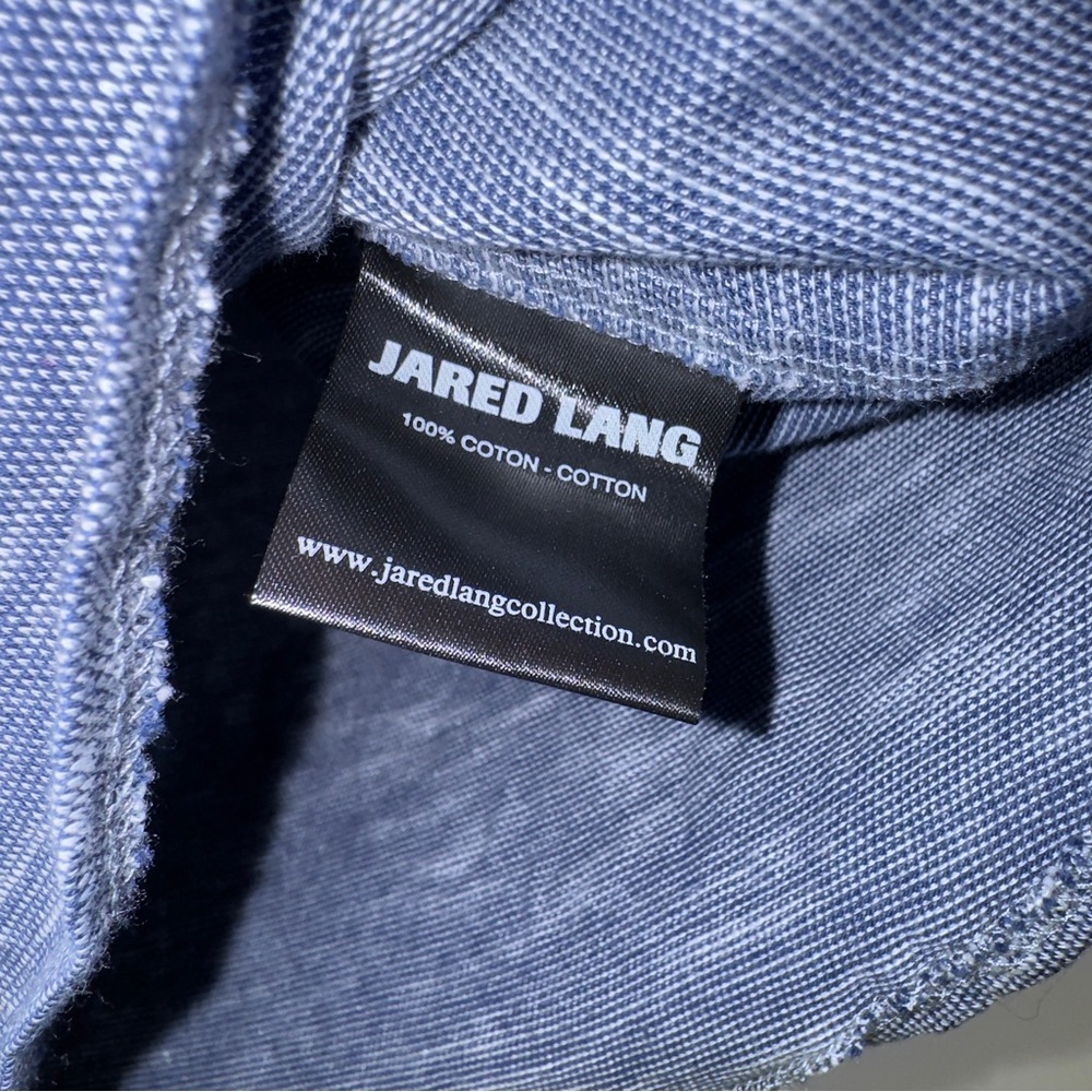 Jared Lang Men's Blue‎ Long Sleeve Button-Up Shirt Size Small - Picture 4 of 11
